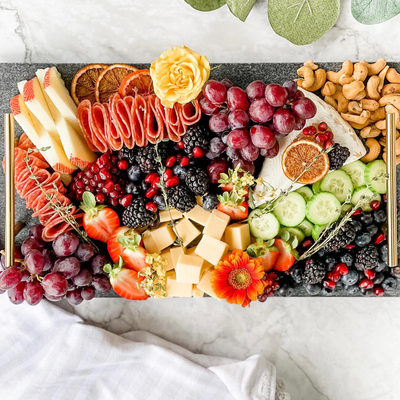 Hayes Marble Serving Board with Handles - image 10 of 14