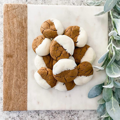 Wood Marble Square Platter - image 13 of 16