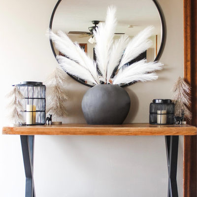 Alura Short Dark Grey Oval Ceramic Vase - image 10 of 12