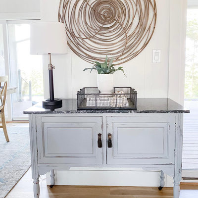 'Scribble Circle' Hand-Crafted Rattan Wall Art 32"x0.39" - image 3 of 6