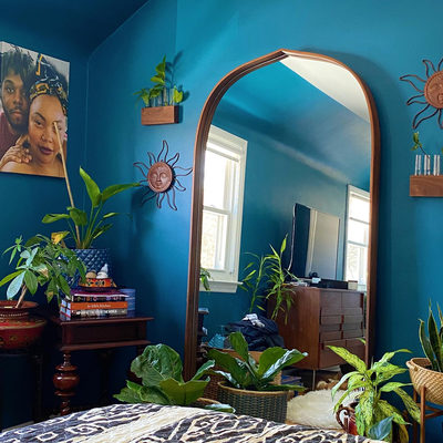 Penarth Walnut Floor Mirror 35.4"x76" - image 3 of 7