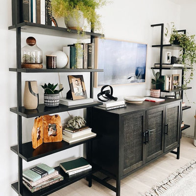 Stairway 72.5" White Metal Wall Mount Bookcase - image 4 of 8