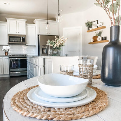 Mercer Blue Rim Round Porcelain Salad Plates, Set of 8 - image 8 of 10