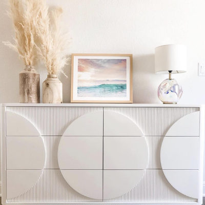 Roselle White Wood Wide 6-Drawer Dresser - image 12 of 13