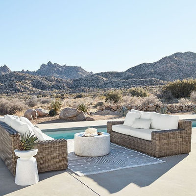 Replacement Abaco Canvas Charcoal Sunbrella ® Sofa Cushions - image 1 of 3