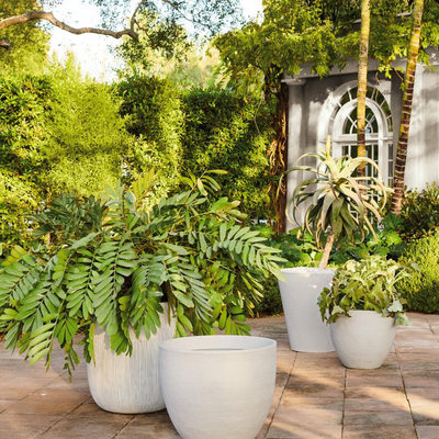 Castino White Outdoor Planter Medium - image 7 of 9