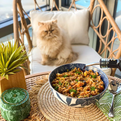 Mai 7.5" Blue Floral Bowl - image 5 of 9