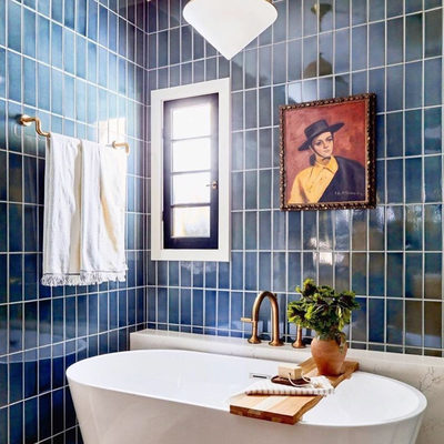 Live Edge Charred Teak Bath Caddy - image 4 of 7