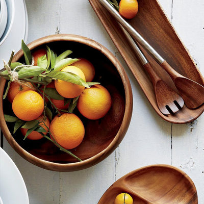 Tondo 8.5" Acacia Wood Salad Serving Bowl - image 11 of 12