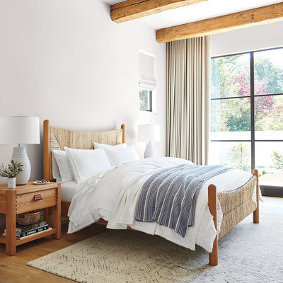 Cane White Ceramic Table Lamp 29" - image 6 of 9