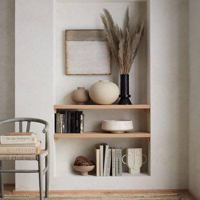 Katin White Wood Centerpiece Bowl 13.8" - image 8 of 9