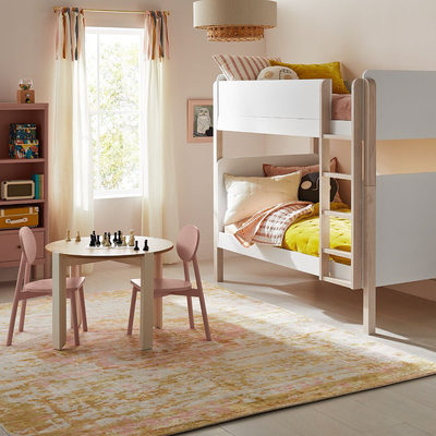 Nesting White and Natural Wood Kids Play Table - image 9 of 11