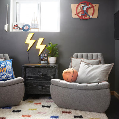 Multi Scattered Checks Washable Wool Shag Kids Rug 5x8 - image 11 of 13