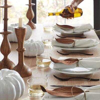 Aspen Rimmed Porcelain Dinner Plates, Set of 8 - image 9 of 12