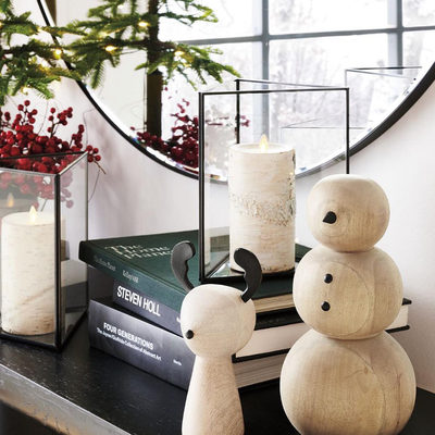 Small Wooden Snowman Holiday Decoration - image 7 of 8