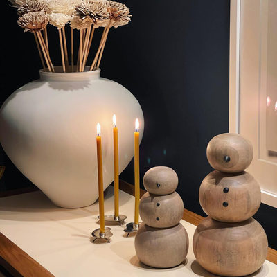 Small Wooden Snowman Holiday Decoration - image 6 of 8