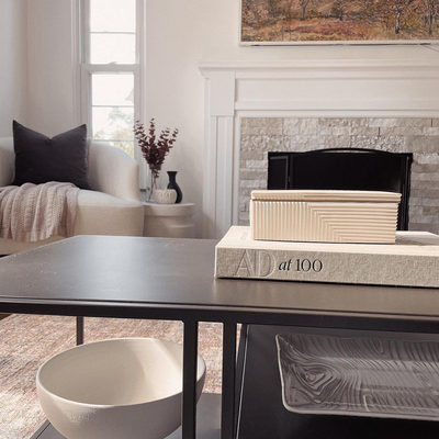 White Ceramic Pedestal Bowl - image 7 of 11