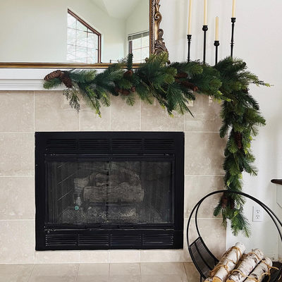 Antiqued Brass Log Holder - image 9 of 10