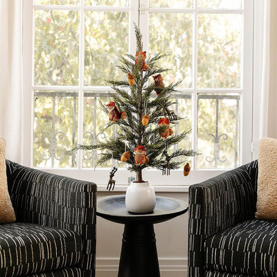 Antique Brass Reindeer Christmas Tree Ornament - image 3 of 4