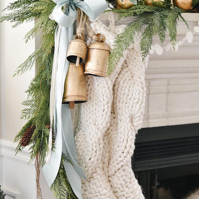 Ivory Cozy Knit Christmas Stocking - image 9 of 11