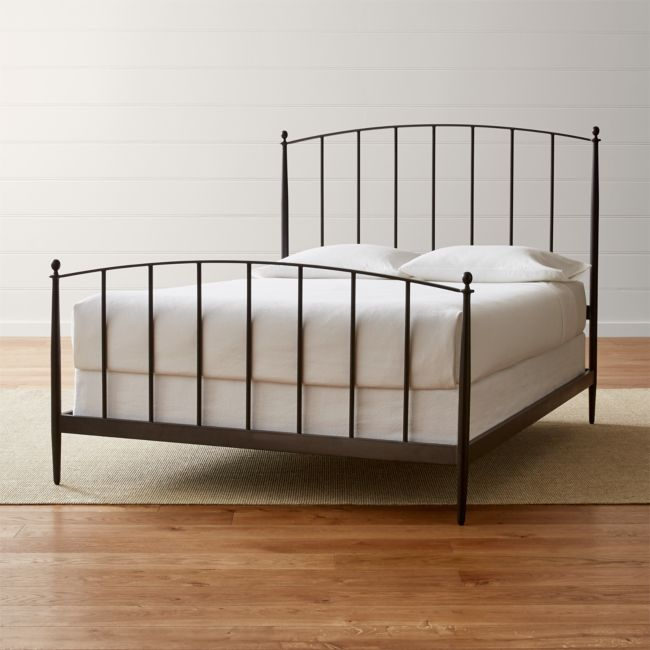 Mason Arched Metal Queen Bed + Reviews | Crate & Barrel