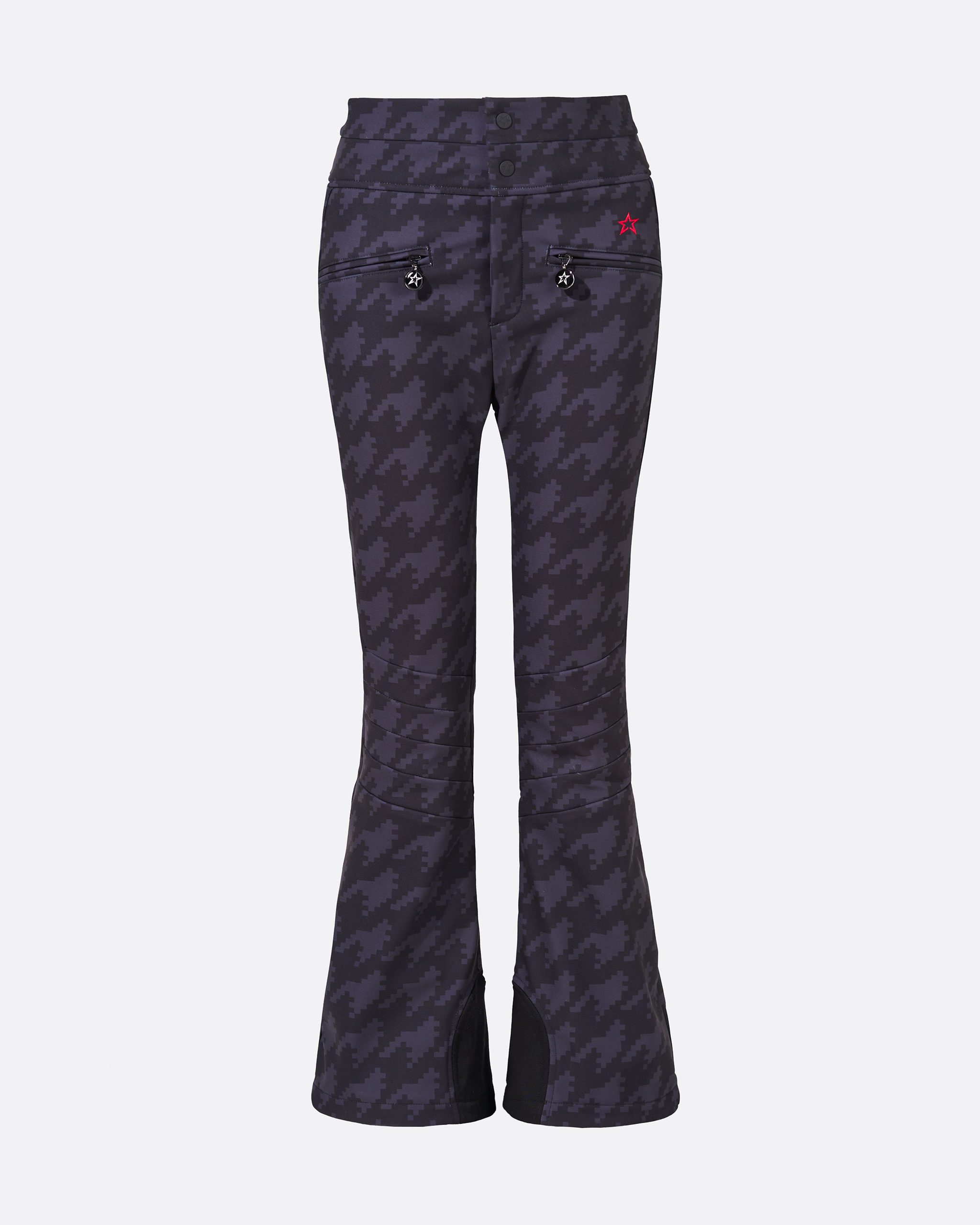 Houndstooth High-Waist Aurora Flare Ski Pant | Perfect Moment