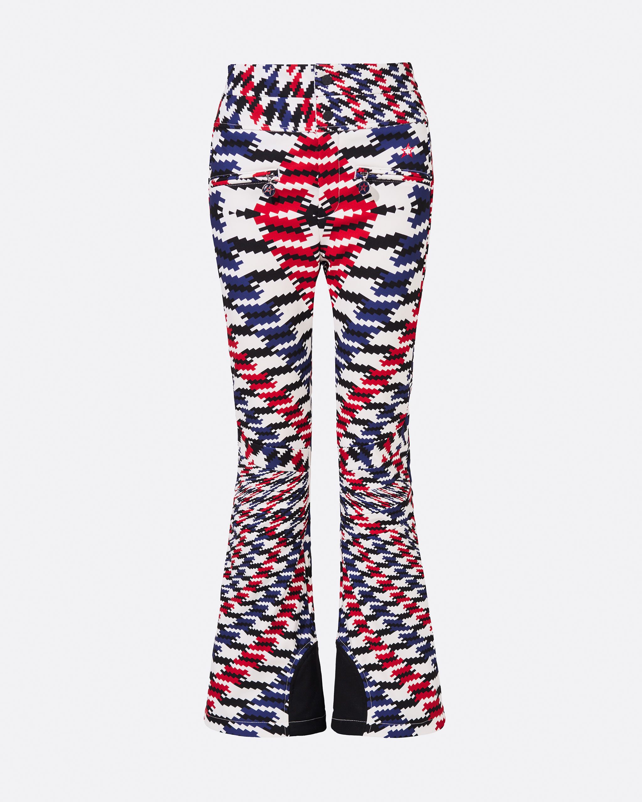 Twisted Houndstooth High-Waist Aurora Flare Ski Pant | Perfect Moment